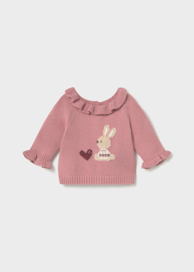 Camisola de malha greca bebé menina Mayoral 2366-49 Cipria