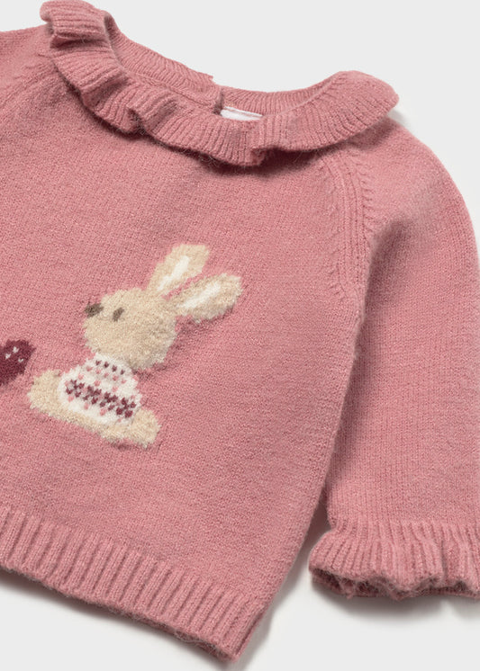 Camisola de malha greca bebé menina Mayoral 2366-49 Cipria