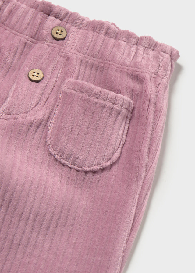 Calça bombazina bebé menina Mayoral 2509-15 Uva