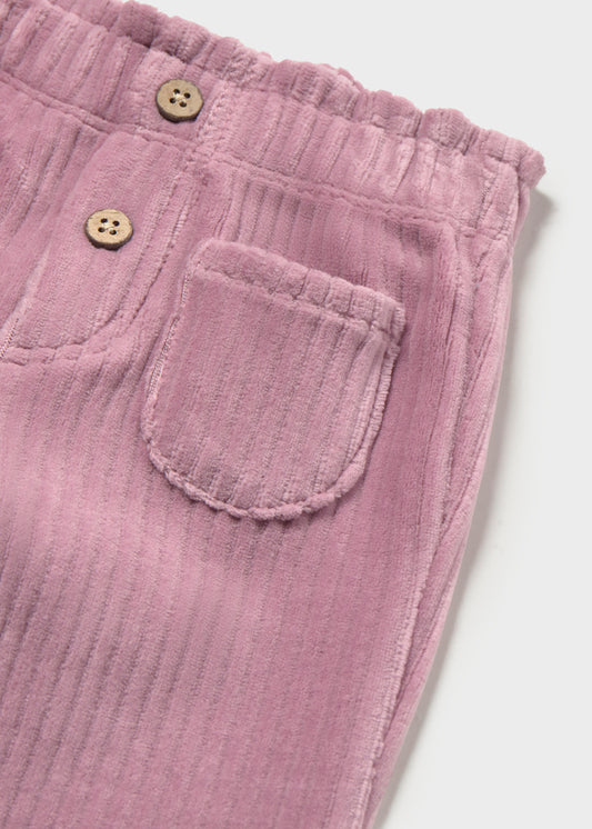Calça bombazina bebé menina Mayoral 2509-15 Uva