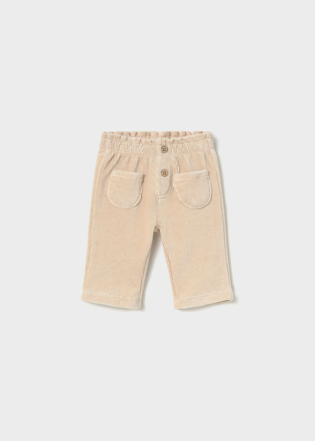 Calça bombazina bebé menina Mayoral 2509-16 Aveia
