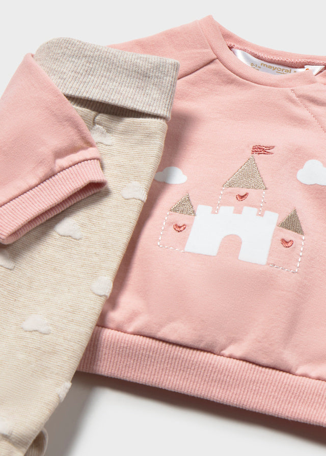 Conjunto polainas bebé menina Mayoral 2514-26 Rosa baby