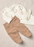 Set de prenda conjunto polaina bebé menina Mayoral 2517-44 Canela