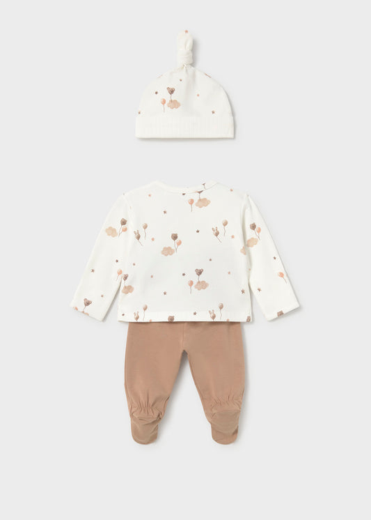 Set de prenda conjunto polaina bebé menina Mayoral 2517-44 Canela