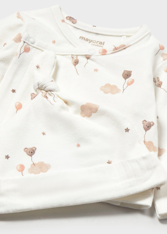 Set de prenda conjunto polaina bebé menina Mayoral 2517-44 Canela