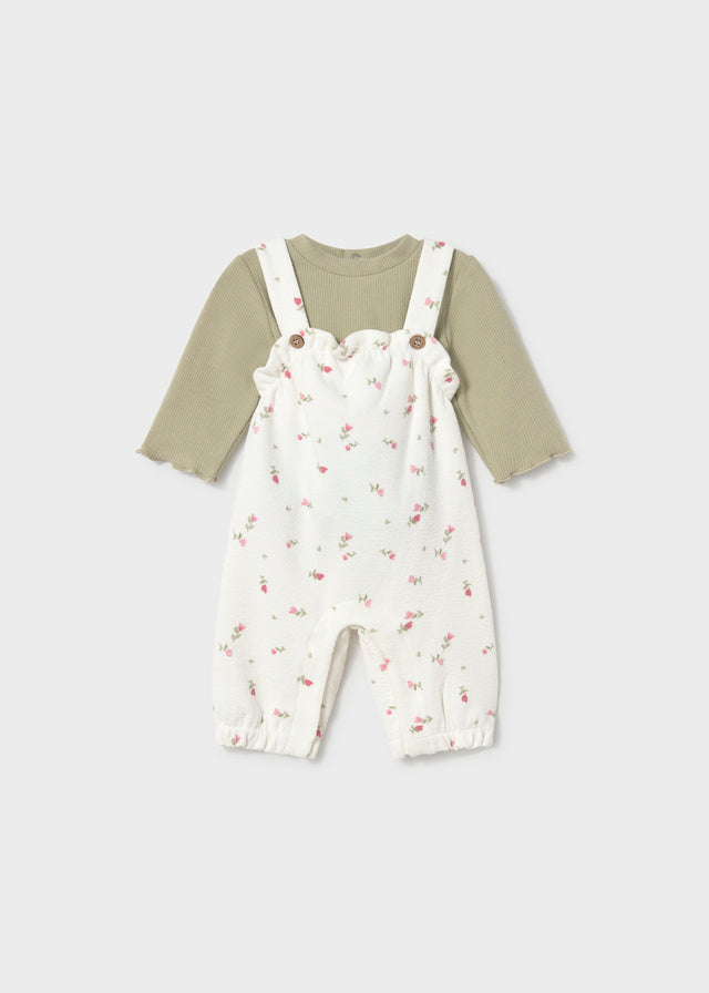 Conjunto Jardineira Estampada para Bebé Menina – Loureiro | Mayoral