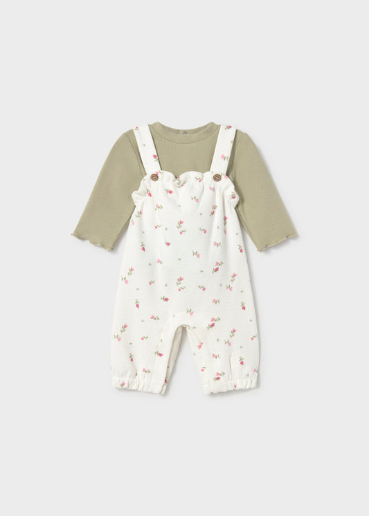 Conjunto Jardineira Estampada para Bebé Menina – Loureiro | Mayoral