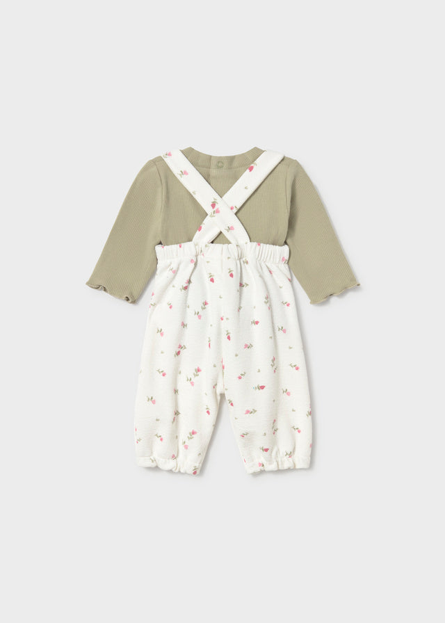 Conjunto Jardineira Estampada para Bebé Menina – Loureiro | Mayoral