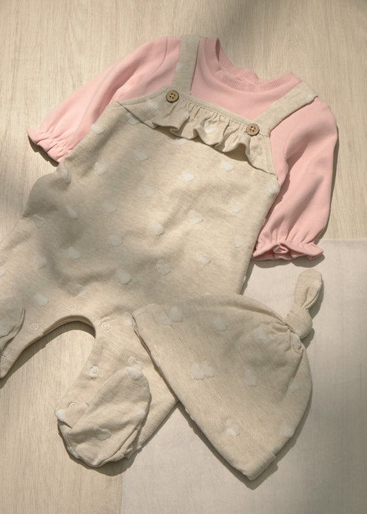 Fato de Bebé Jacquard para Menina – Rosa Baby | Mayoral