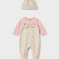 Fato de Bebé Jacquard para Menina – Rosa Baby | Mayoral