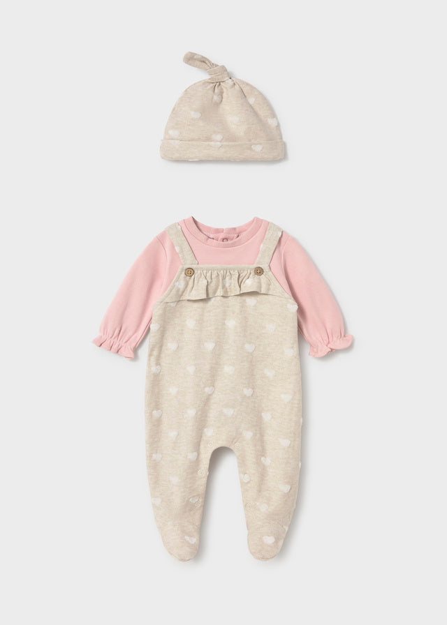Fato de Bebé Jacquard para Menina – Rosa Baby | Mayoral