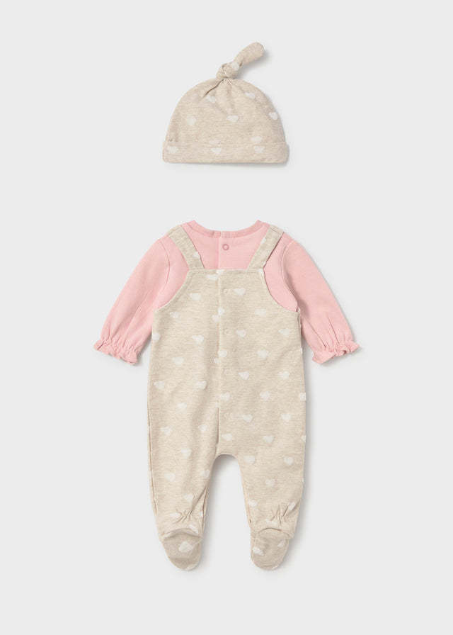 Fato de Bebé Jacquard para Menina – Rosa Baby | Mayoral