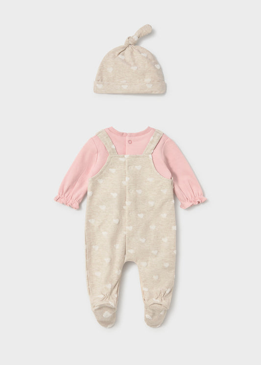 Fato de Bebé Jacquard para Menina – Rosa Baby | Mayoral