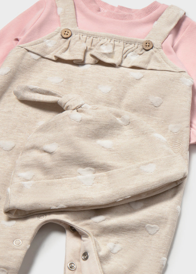 Fato de Bebé Jacquard para Menina – Rosa Baby | Mayoral