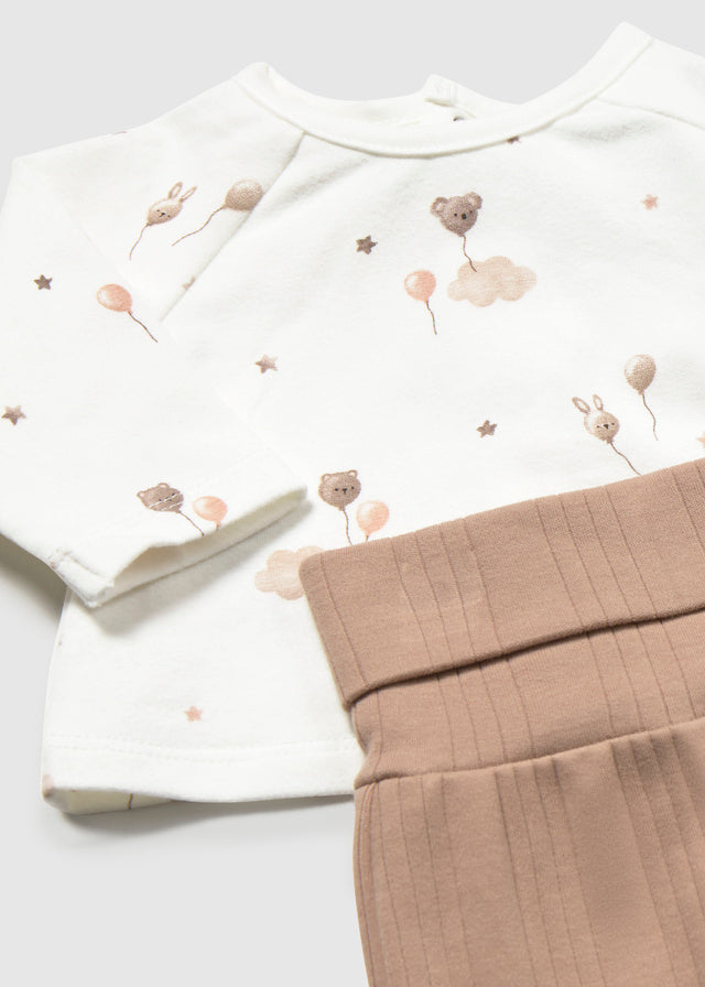 Fato de Treino com Camiseta para Bebé Menina – Canela | Mayoral