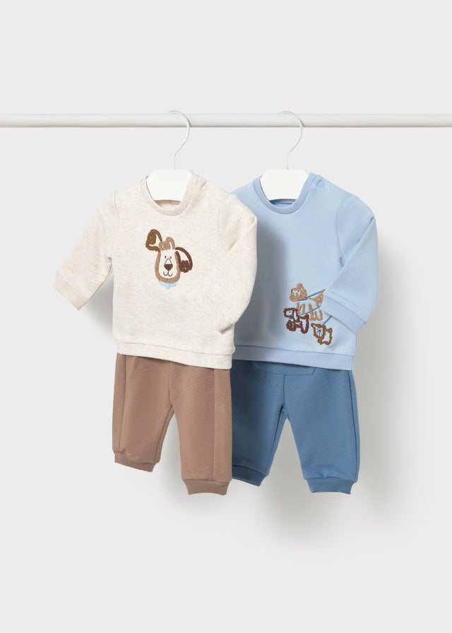 Conjunto de Malha 4 Peças para Bebé Menino – Azul Céu | Mayoral