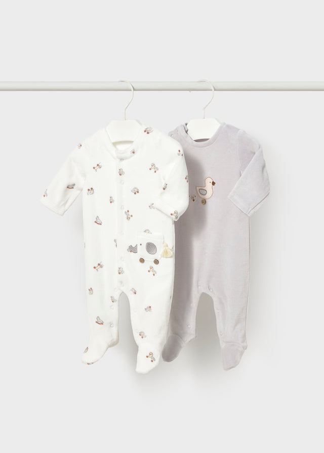 Pack de 2 Babygrows para Recém-Nascido – Neblina | Mayoral
