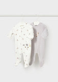 Pack de 2 Babygrows para Recém-Nascido – Neblina | Mayoral