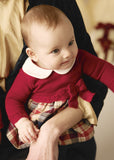 Vestido de Malha Combinado para Bebé Menina – Red | Mayoral