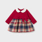 Vestido de Malha Combinado para Bebé Menina – Red | Mayoral