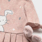 Vestido Jacquard para Bebé Menina – Nude vig | Mayoral