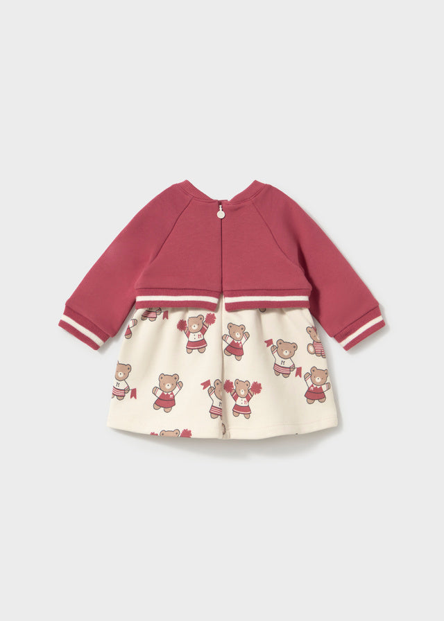 Vestido com Casaco para Bebé Menina – Ameixa | Mayoral
