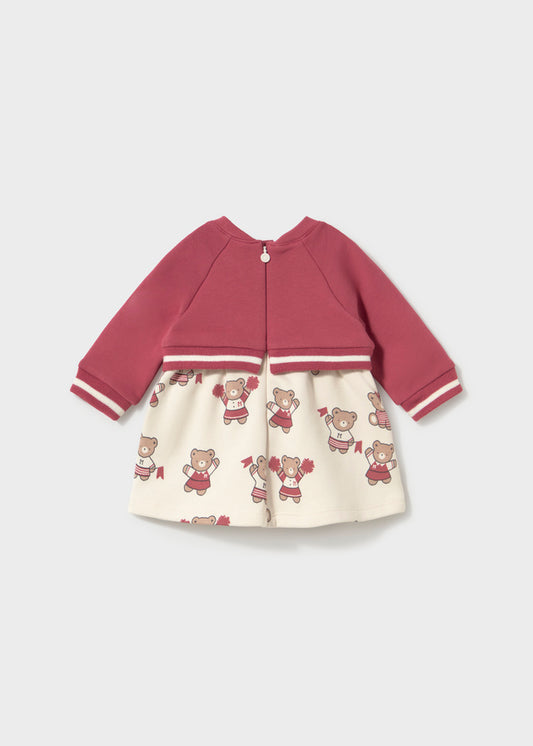 Vestido com Casaco para Bebé Menina – Ameixa | Mayoral