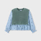 Blusa/colete combinada menina Mayoral 4036-22 Loureiro