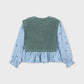 Blusa/colete combinada menina Mayoral 4036-22 Loureiro