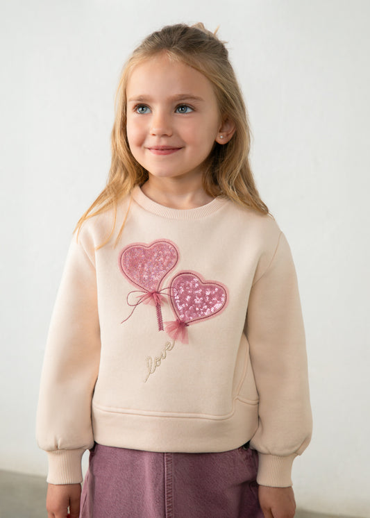 Sweat aplicações menina Mayoral 4408-86 Tofu