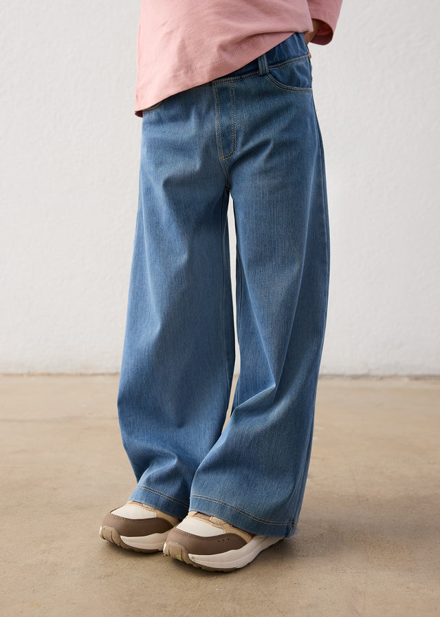 Calça knit denim menina Mayoral 4501-75 Claro