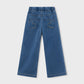 Calça knit denim menina Mayoral 4501-75 Claro
