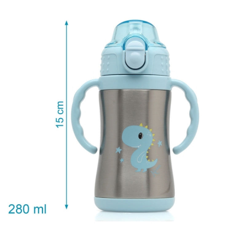 Garrafa Térmica com pegas 280ML 6m+ - Kiokids