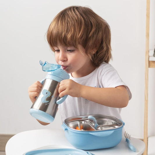 Garrafa Térmica com pegas 280ML 6m+ - Kiokids