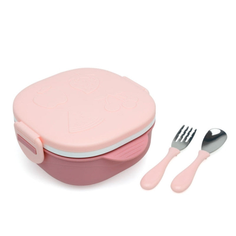 Lunch box with stainless steel tray 450ml