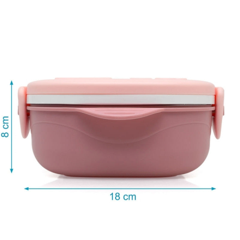 Lunch box with stainless steel tray 450ml