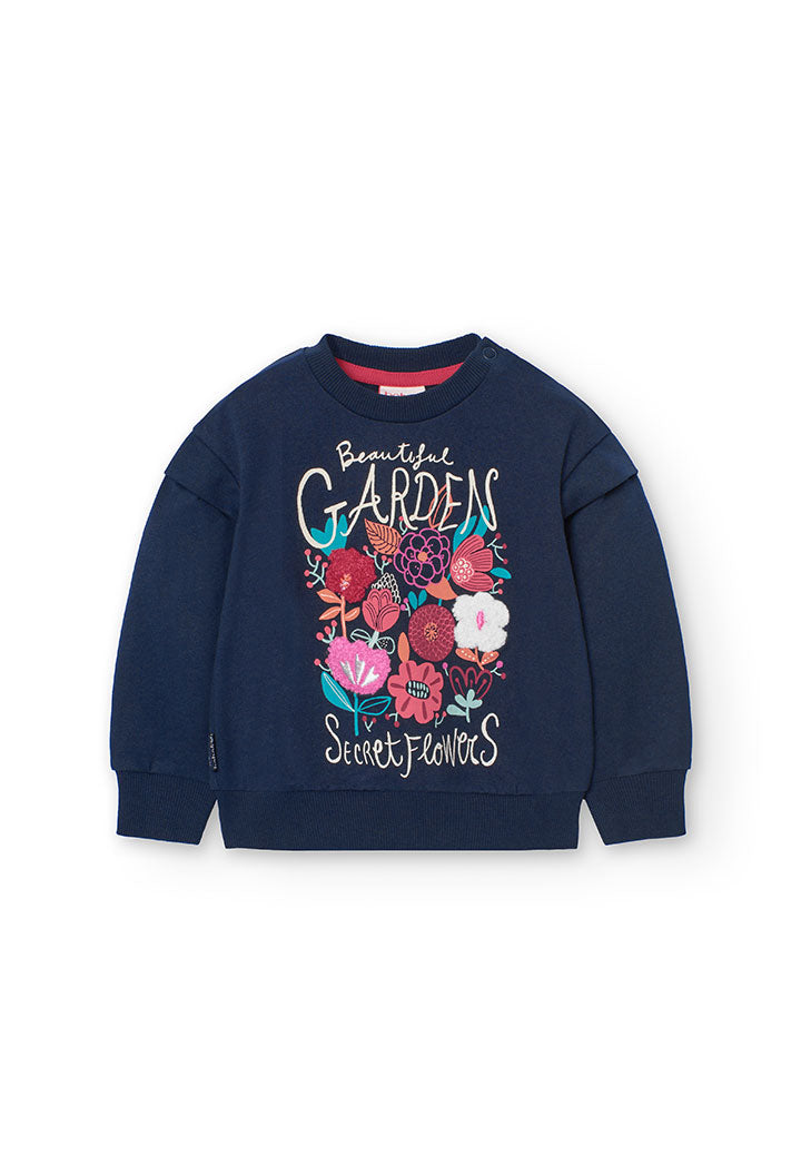 Sweatshirt algodão para o bebé menina - Boboli