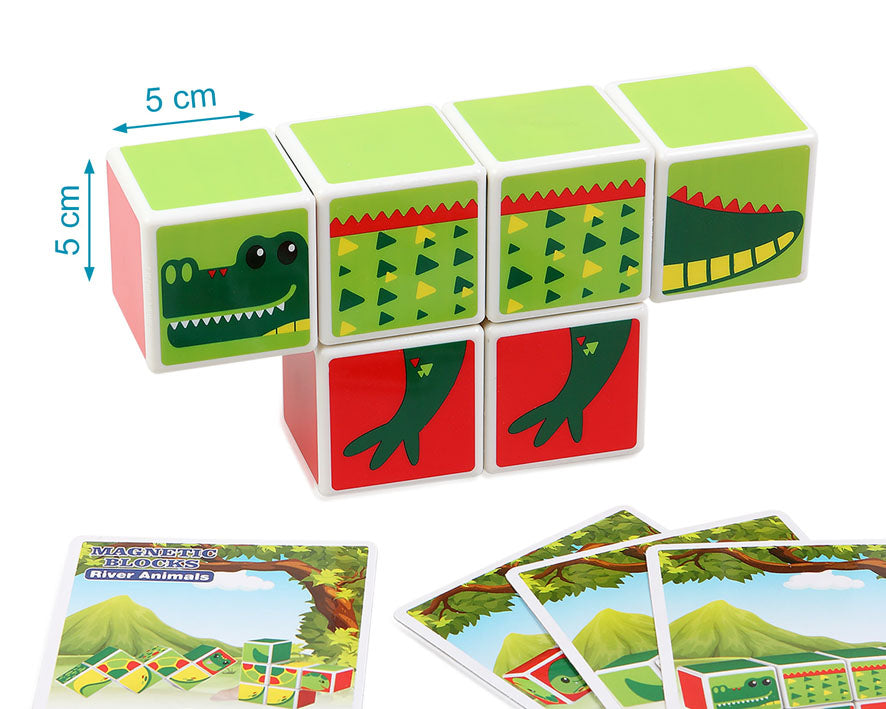 Puzzle infantil Magnético 6 cubos 28X21cm