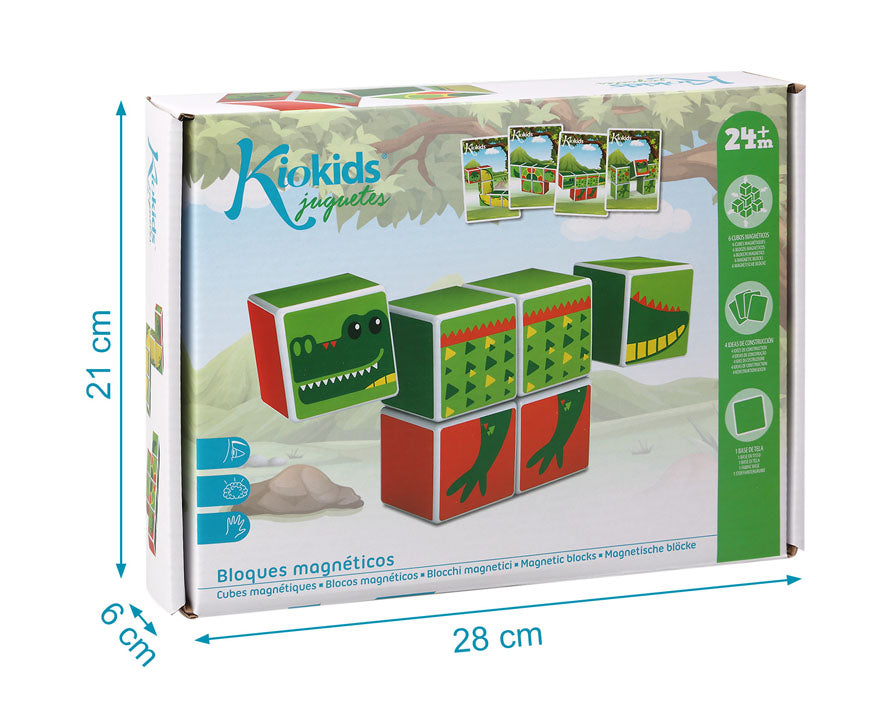 Puzzle infantil Magnético 6 cubos 28X21cm