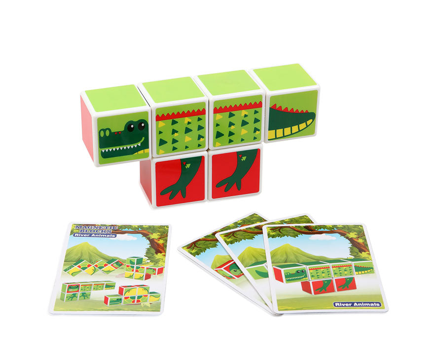 Puzzle infantil Magnético 6 cubos 28X21cm