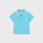 Basic short sleeve polo blue