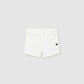 White basic twill shorts