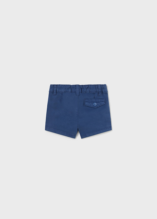 Navy basic twill shorts