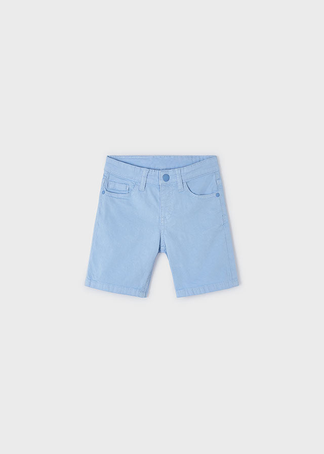 Better Cotton twill Bermuda shorts for boys Blue