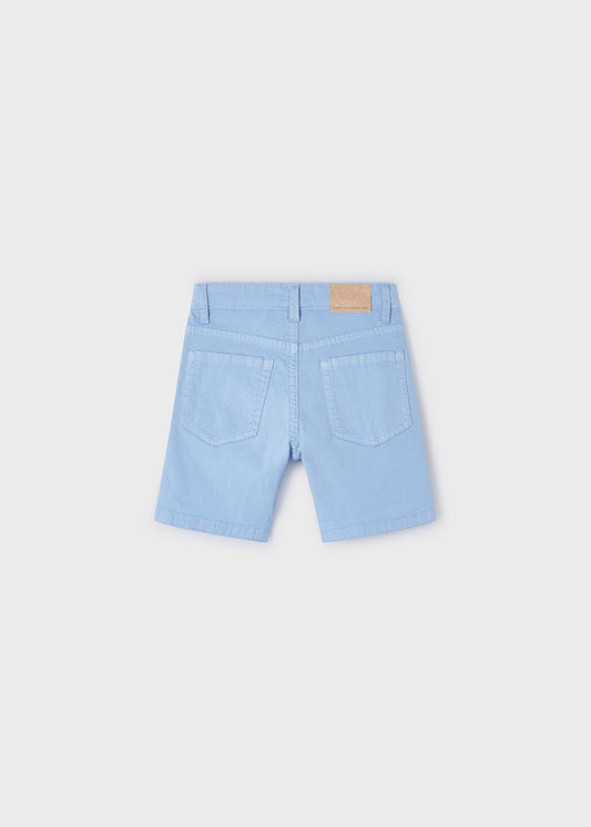 Better Cotton twill Bermuda shorts for boys Blue