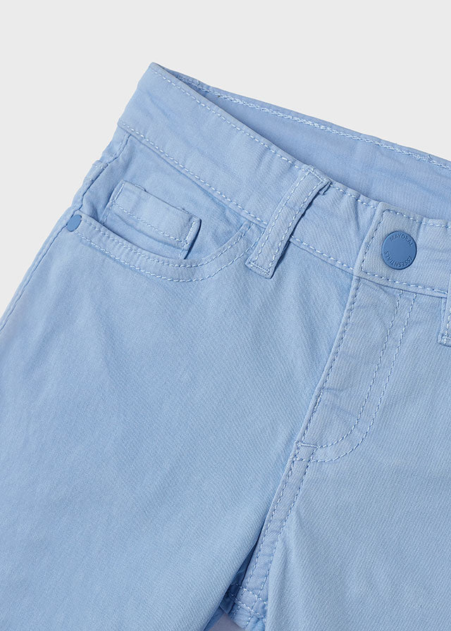 Better Cotton twill Bermuda shorts for boys Blue