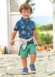 Better Cotton baby chino shorts Eucalyptus