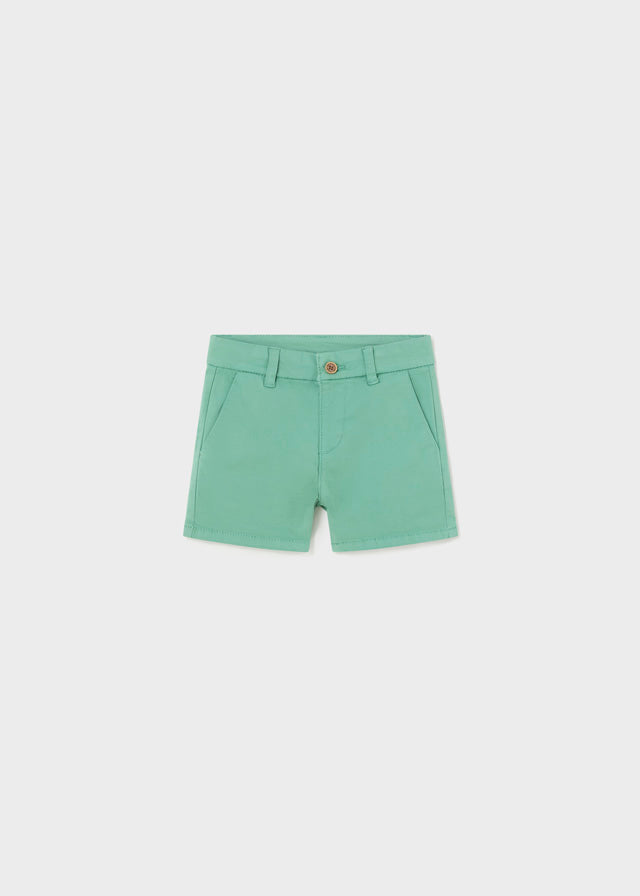 Better Cotton baby chino shorts Eucalyptus