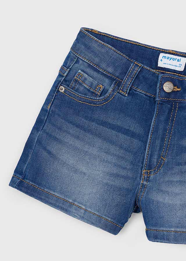 Girl's ecowash denim shorts