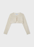 Girls metallic thread bolero Champagne